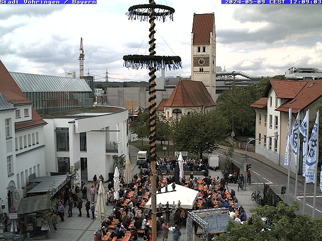 Webcam in Vöhringen, Blick auf Hettstedter Platz